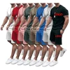 Custom Men Shorts Sets Customized logo Mens Matching Two Piece Summer 2 Piece Short Set for Men