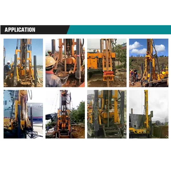 Wheel Type Water Well Drilling Rig Deep Ground Drilling Rig Machine Portable Water Well Drilling Rigs for Soil Test Wheel Type Water Well Drilling Rig Deep Ground Drilling Rig Machine Portable Water Well Drilling Rigs for Soil Test