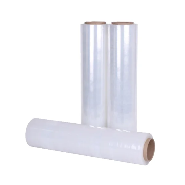 Yalanpack Logo Color Stretch Film Plastic Wrapping Roll Print Packaging Free Transparent Moisture Proof Soft Lldpe Stretch Wrap Casting