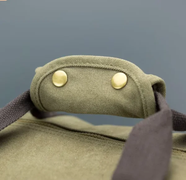 Personalised Custom Bag Manufacturer Embroidery Sports Travel Large-capacity Bag with Retro Hand-held Crossbody Canvas Handbag