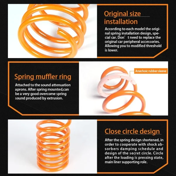 EDDYSTAR Factory Price Newest Popular High Strength Coil Springs Car Shock Spring for Honda City