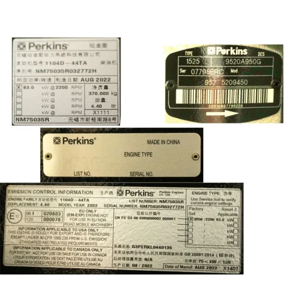 1104D-44TA 111HP Industrial Machinery Turbocharged 4 Cylinder Diesel Engine for Linde 352 / Perkins 4-5T Forklift Spare Part