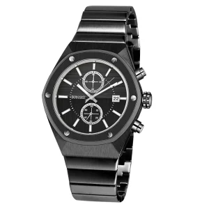 Hot Selling Luxury Quartz Chronograph Bracelet Watch for Men VVS Diamond Vintage Sport Style Simple Glass Dial Fashionable
