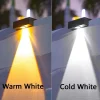 Outdoor Solar Wall Light LED Colorful Washing Lamp Garden Fence Balcony Stairs Lighting Decoration