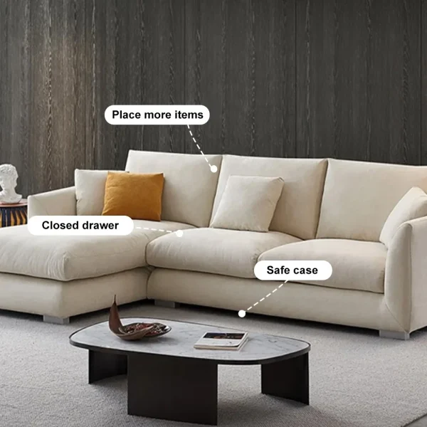 Nordic Living Room Furniture L Shape Fabric Modular With Ottoman 2 Seat Sectional Sofa Nordic Living Room Furniture L Shape Fabric Modular With Ottoman 2 Seat Sectional Sofa