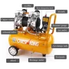 Small Silent 30L/50L Oil-Free Air Compressor Pump New 220V Pneumatic Heat Press Machine Gas Supply Equipment