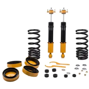 MaXpeedingrods Rear Air to Coil Springs Conversion Kits Strut for Lincoln Mark VIII 1993-1998 Adj Height