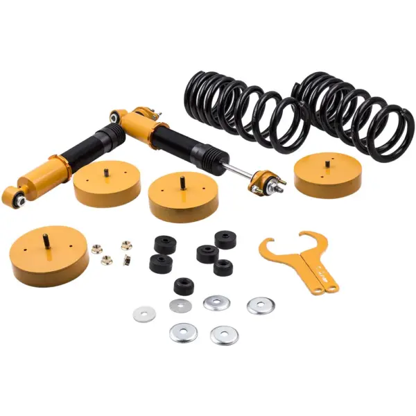 MaXpeedingrods Rear Air to Coil Springs Conversion Kits Strut for Lincoln Mark VIII 1993-1998 Adj Height