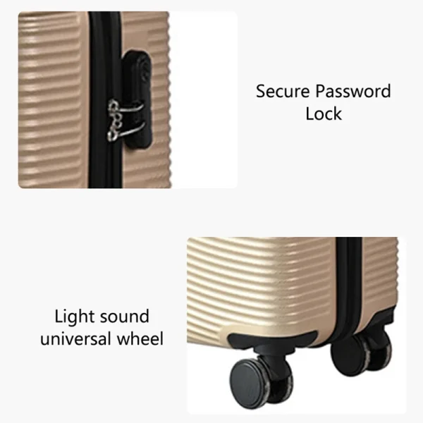 Factory Wholesale Travel Luggage Sets PP Luggage 3 Piece Lightweight Large Capacity Trolley Luggage Suitcase