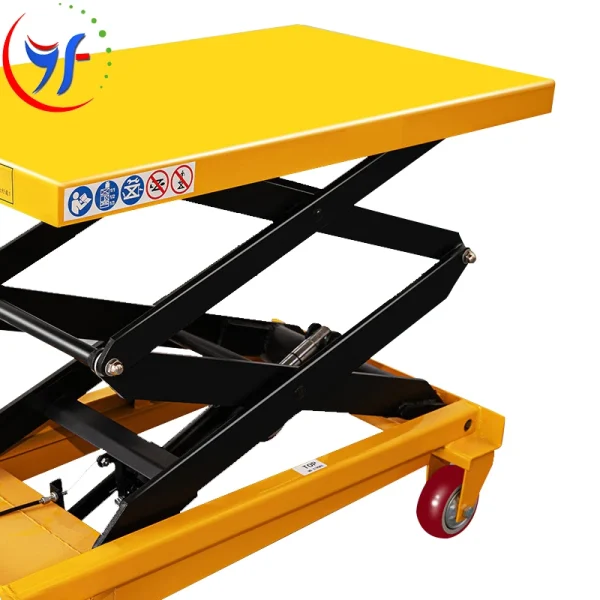 YF Customizable Handling Equipment Easy Loading Material Lift Table Double Scissor Mini Lift Platform Capacity 1000kg 1 Ton YF Customizable Handling Equipment Easy Loading Material Lift Table Double Scissor Mini Lift Platform Capacity 1000kg 1 Ton