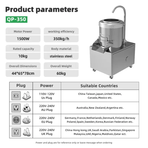 High-Efficient Large-Capacity Industrial Potato Peeling Machine Fruit & Vegetable Peeling Machine