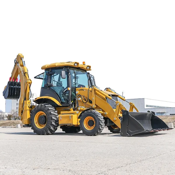 Free Shipping Wheel 4wd Backhoes Loader Epa Engine Construction Equipment Diesel Mini Backhoe Loader 4x4