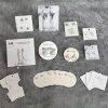 Designer White Cardboard Custom Logo Printing Necklace Earring Packaging Display Paper Card Holder