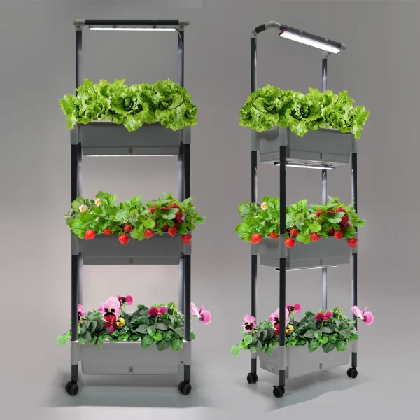 Indoor Gardening Vertical Microgreens, Vegetables, Fruit Self-Watering Herbs Planter Home Plant Growing System Indoor Gardening Vertical Microgreens, Vegetables, Fruit Self-Watering Herbs Planter Home Plant Growing System