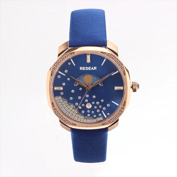 New Design 316L Japan Quartz Movement Sapphire Glass Case 42Mm Diamond Sunray Dial Fashion Casual  Watch Watches Femme