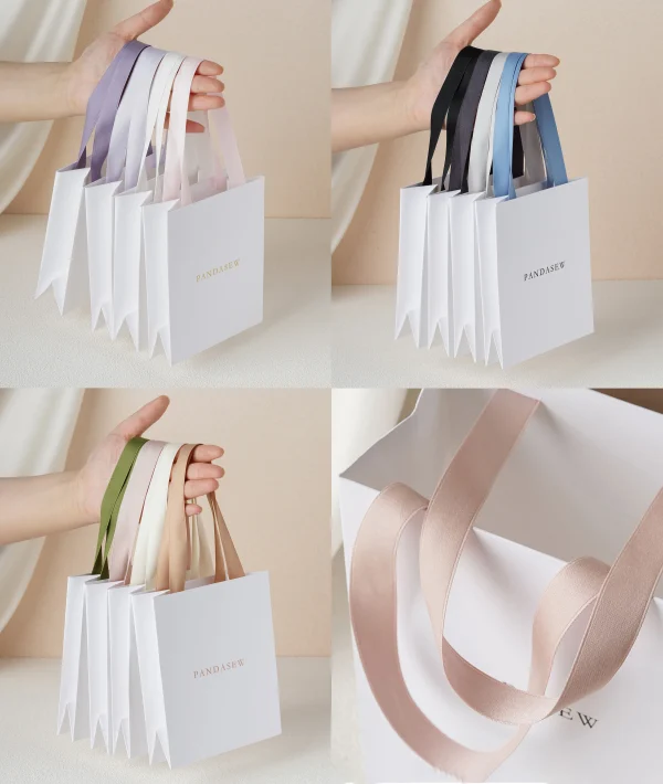 Customized High-end Jewelry Luxury Shopping Paper Bag Paper Bag With Gold Stamping Logo Customized High-end Jewelry Luxury Shopping Paper Bag Paper Bag With Gold Stamping Logo