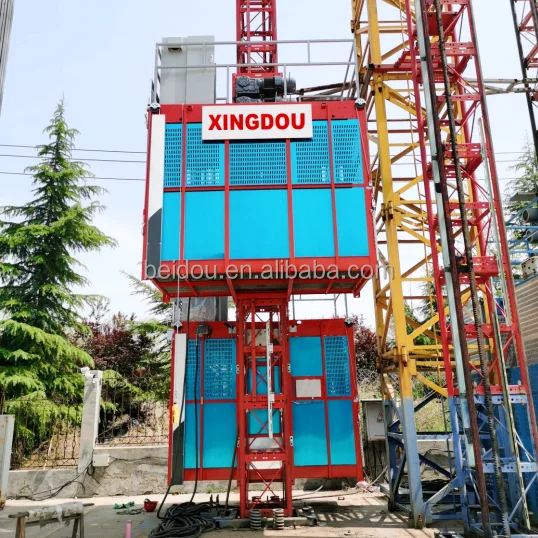 CE COC Approved Construction Equipment Cargo Brick Cement Elevator Platform Core Motor Gear Building Construction CE COC Approved Construction Equipment Cargo Brick Cement Elevator Platform Core Motor Gear Building Construction
