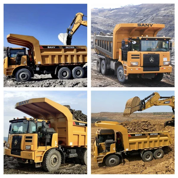 SANY SKT130S Diesel-Electric Oil Sands Dump Truck 90 Tons Heavy Duty Mining Trucks
