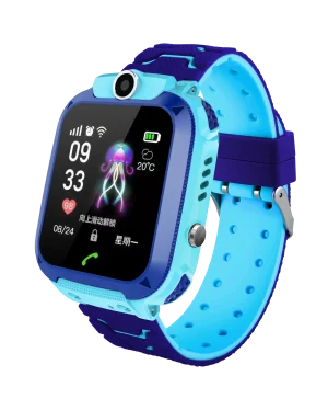 Q12 Kids Smart Watch Phone GPS LBS Tracking TFT Plastic Electronic Smartwatch for Android Children Compatible BT Sim Card
