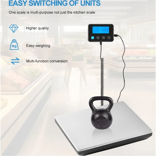 High Precision Stainless Steel Industrial 200kg Post Office Platform Weight Electronic Parcel Postal Shipping Scale Digital