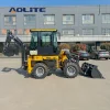 AOLITE BL35-12 Agricultural Mini 4 Wheel Backhoe China Excavator Loader 4x4 1 Ton Equipment Construction Pala Cargadora