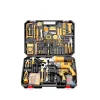 Professional Mechanic Power Wireless Tools Combo Kit Promotional Electronic Tool Box Set Bits Electrical Drills Free Shipping