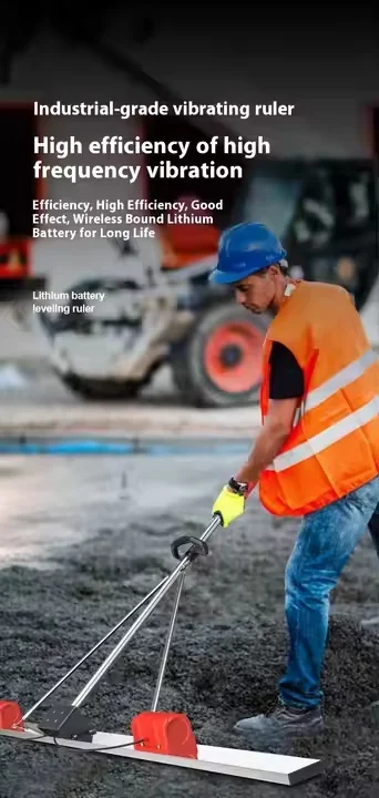 OEM 1.0m Electric Lithium Concrete Vibrator Screed Leveling Bull Float Finishing Trowel Ruler Scraper Construction Machinery