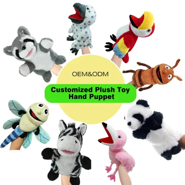 Custom Soft Plush Finger Hand Puppet Toy Cuddly Plush Animal Finger Puppets Interactive Toy for Parents and Children Custom Soft Plush Finger Hand Puppet Toy Cuddly Plush Animal Finger Puppets Interactive Toy for Parents and Children
