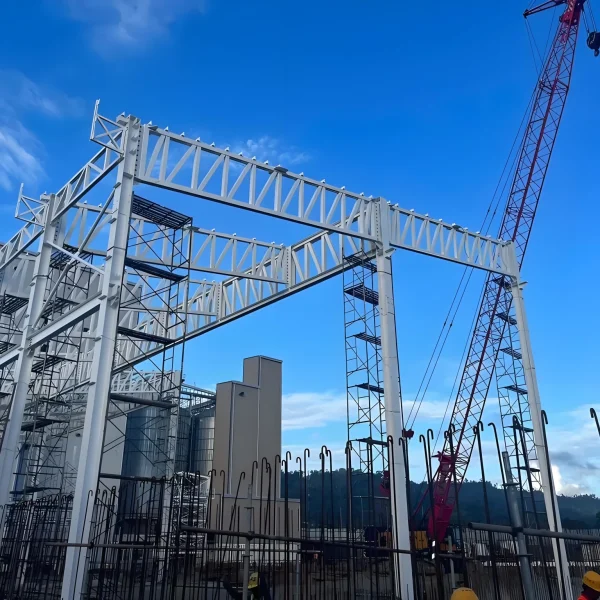 Modern Designed Prefabricated Steel Structure Workshop Outdoor Industrial Bridge Warehouse for Construction Real Estate Industry