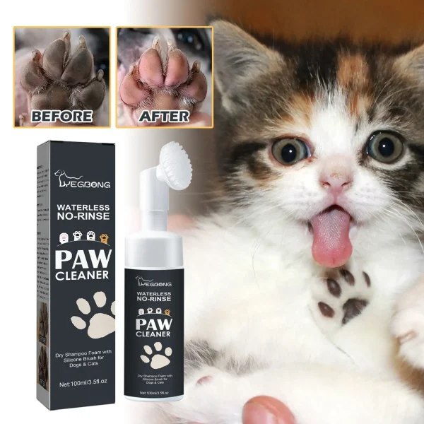 Wholesale Waterless No-Rinse Pet Dog & Cats Shampoo Solution with Grooming Brush Pet Cleaning & Grooming Products
