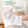 Oimmal Hot Sale Natural Pet Care Coconut Oil Hypoallergenic Gloves Wipes for Pet Cleansing Deodorize