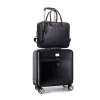 Popular Durable PU Leather Luggage Scratch Proof PVC Leather Luggage Business Suitcase Set Travel Luggage