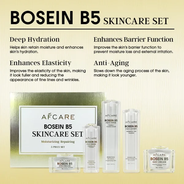 Collagen Skin Care Set Sulfate-free Anti-aging Hydration and Retinol & Bosein Beauty Products for Women Wholesale Skin Care Set