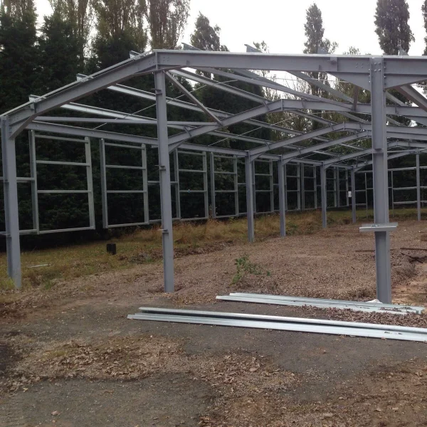 Modern Designed Prefabricated Steel Structure Workshop Outdoor Industrial Bridge Warehouse for Construction Real Estate Industry