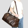 MARRANT Genuine Leather Men Travel Bag Sports Gym Bag Large-Capacity Weekend Overnight Luggage Travel Duffle Bag for Men