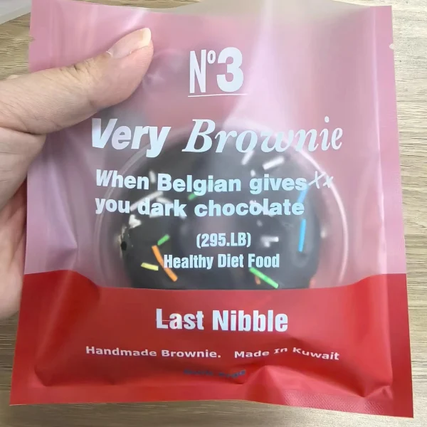 Supplier Custom Packaging Candy Biscuits Food Cookies Heat Seal Ziplock Frosted Printing Plastic Bags With Tear