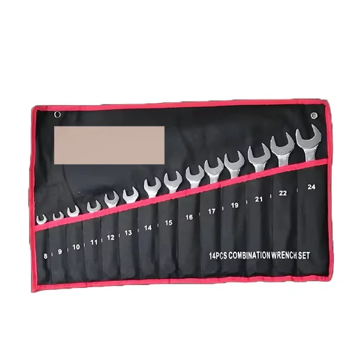 14 in 1 8-24mm Wrench Set Tools Raised Rib Mirror Matte Open End Wrench Multi-functional Car Repair Tool Set Portable Hand Tools