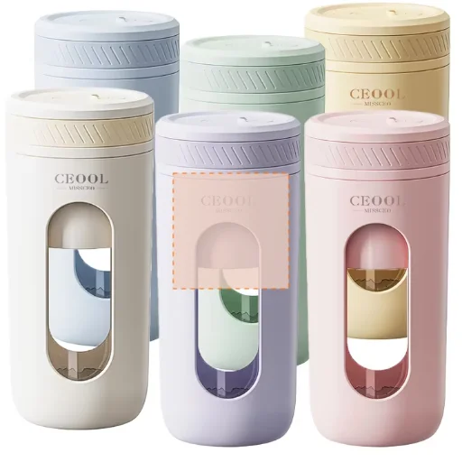 Portable Mini Handheld Electric Juicer Factory Wholesale USB Wireless Charging German Car Smoothies Fruit Household Spanish