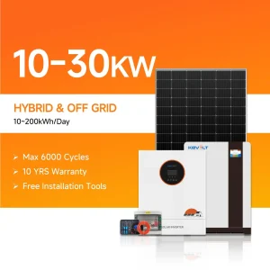 Renewable Energy Solar Power System 10kW 20kW 30kW Solar Panel with Battery and Inverter Solution