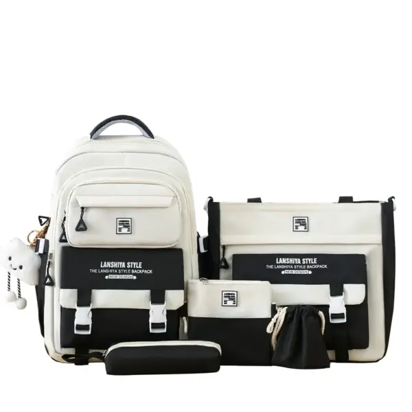 Students Schoolbag Fashionable Waterproof Set Custom Logo School Bags Student Backpack Set