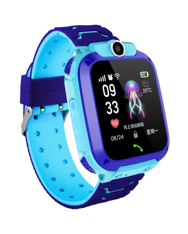 Q12 Kids Smart Watch Phone GPS LBS Tracking TFT Plastic Electronic Smartwatch for Android Children Compatible BT Sim Card