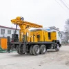 Truck Mounted Water Bore Well Drilling Machine with Air Compressor