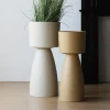 High Quality Minimalist Big Plastic Plant Pots for Plants Home Decor Large Tall Outdoor Pots with Luxury Saucer for Outdoor High Quality Minimalist Big Plastic Plant Pots for Plants Home Decor Large Tall Outdoor Pots with Luxury Saucer for Outdoor