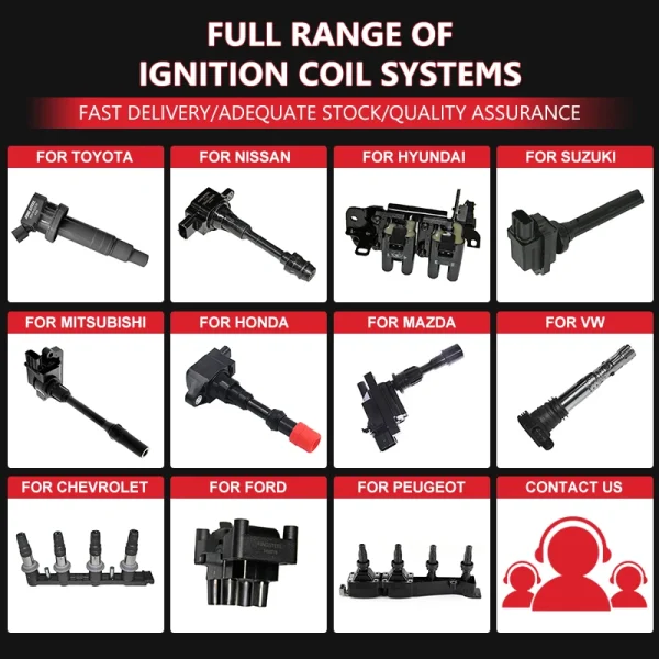 Car Engine Parts Factory OEM 19005287 1832A070 MN187373 Universal Ignition Coils for MITSUBISHI GALANT ECLIPSE L300 Lancer