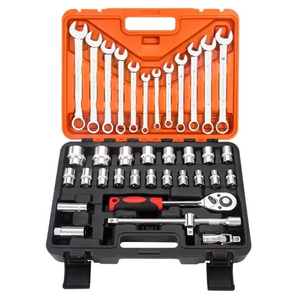 Hot Sale 61 Pcs Tool Set Hand Box Case Kit Hardware Car and Multitool Bicycle Mechanic Automotive Tools
