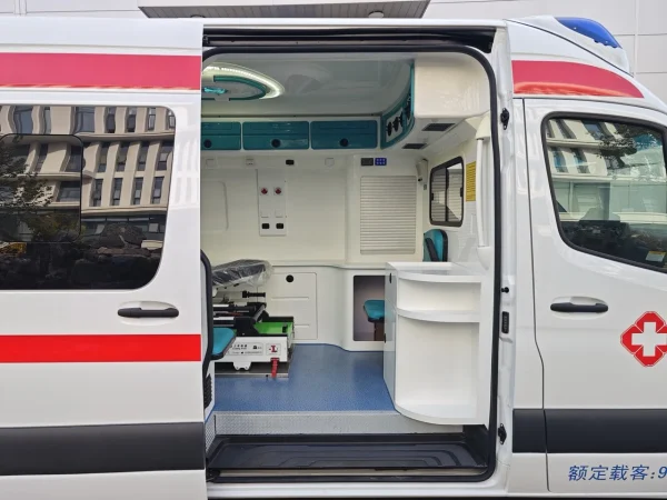 Wholesale Mercedes 419ECMO Critical Care Transport Ambulance Mobile Veterinary Clinic Van with Hydraulic System for Africa