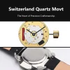 New Design 316L Japan Quartz Movement Sapphire Glass Case 42Mm Diamond Sunray Dial Fashion Casual  Watch Watches Femme