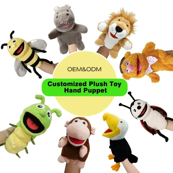 Custom Soft Plush Finger Hand Puppet Toy Cuddly Plush Animal Finger Puppets Interactive Toy for Parents and Children Custom Soft Plush Finger Hand Puppet Toy Cuddly Plush Animal Finger Puppets Interactive Toy for Parents and Children