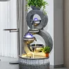 European Luxury Gray Home Decor for Garden Lawn Yard Indoor and Outdoor Water Fountain Housewarming Gift Waterfalls