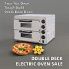 On Sale New Electric Double Deck Oven Commercial Bakery Equipment for Cake Bread Pizza Baking Automatic Stone Baking Equipment
